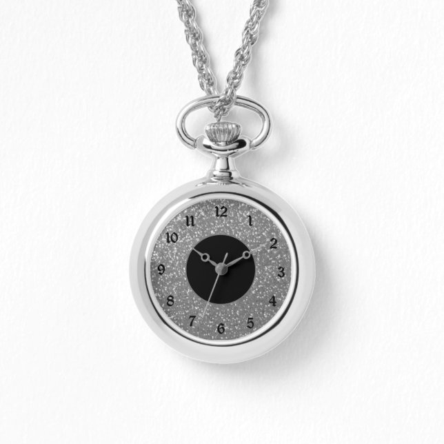 Elegant Silver Ansikte Armbandsur (Framsida)
