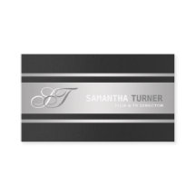 Elegant Silver Black Professionell Anpassningsbar 