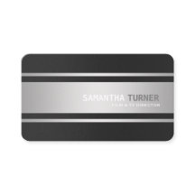 Elegant Silver Black Textured Professionell Anpass