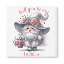 Elegant silver blommigt basket, söt valentingnom