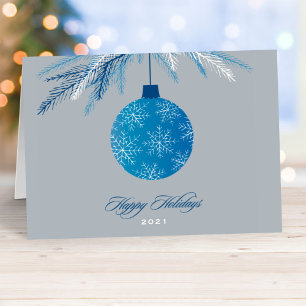 Elegant Silver Blue Glad helg Business