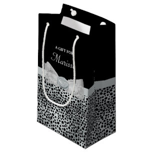 Elegant Silver Cheetah skriver ut ett fristigt fäl