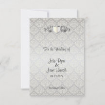 Elegant Silver Damask Stil