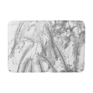 Elegant silver fern mönster badrumsmatta