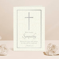 Elegant Silver Foil Kor Sympathy