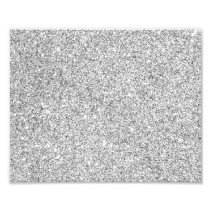 Elegant Silver Glitter Fototryck