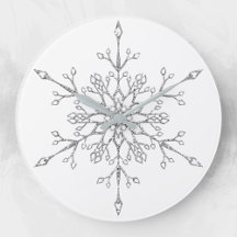 Elegant Silver Glitter Jul Snöflinga Högtid