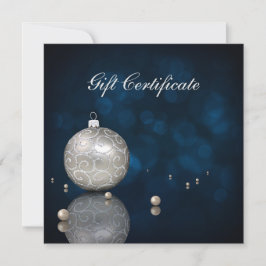 Elegant Silver Glitter Ornament - Giftintyg