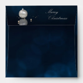 Elegant Silver Glitter Ornament - kuvertkvadrat