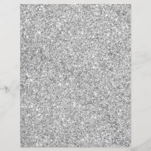 Elegant Silver Glitter Reklamblad