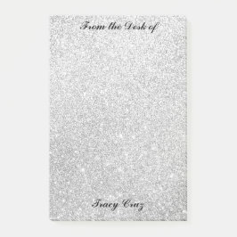 Elegant Silver/Guld Anpassningsbar Notes Post-it Block