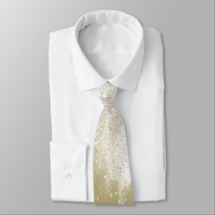 Elegant Silver Guld Grooms Marskalkar Bröllop Slips