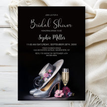 Elegant Silver High Heel Shoes Bridal Shower
