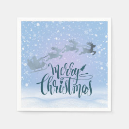 Elegant Silver jul Pappersservett