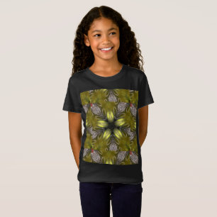 Elegant Silver Kaleidoscope Julstjärnan Guld Tee