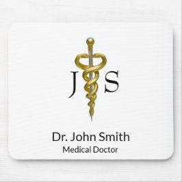 Elegant Silver Klassy Noble Medical Asclepius Musmatta