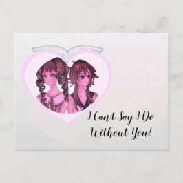 Elegant Silver Löv kommer du att bli min brudtärna Vykort