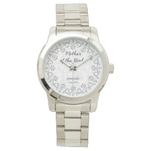 Elegant silver mor till bruden armbandsur
