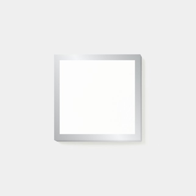 Elegant Silver Post-it Block (Framsida)