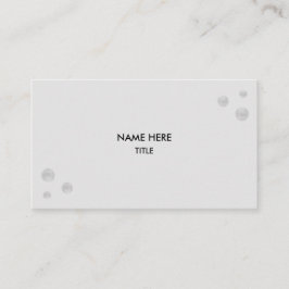 Elegant Silver-punkter vid Silver Färg Visitkort
