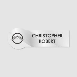 Elegant Silver Real Gods Namnbricka