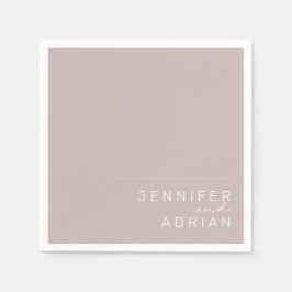 Elegant Silver Rosa - minimala moderna blöjor Bröl Pappersservett