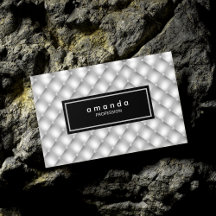 Elegant silver svart tuffsat rhinstenar monogram