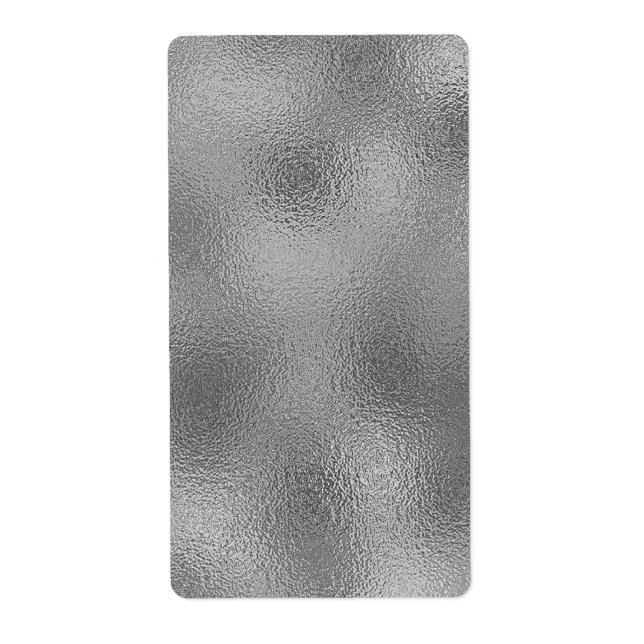 Elegant Silver Tom mall Lägg till text Fraktsedel (Framsidan)
