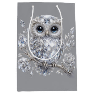Elegant Silver Uggle Botanisk Magisk Nattdekoratio