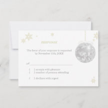 Elegant Silver Winter Wedlings OSA
