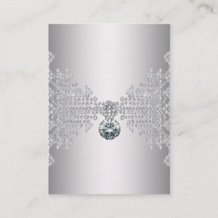 Elegant silverdiamant mallkortsmall visitkort