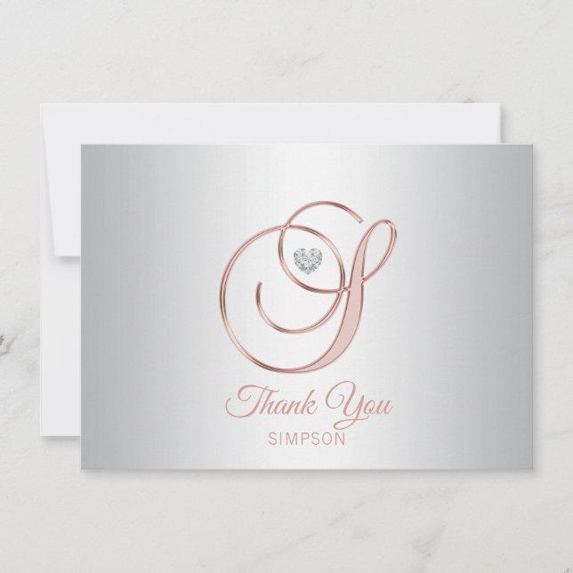 Elegant silvergrå roséguld tack | S (Framsida)