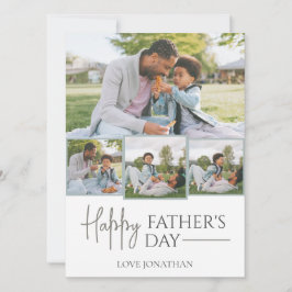 Elegant Simple Best Pappa någonsin Fars dag Photo Julkort