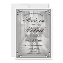 Elegant Simple Black and White Bröllop