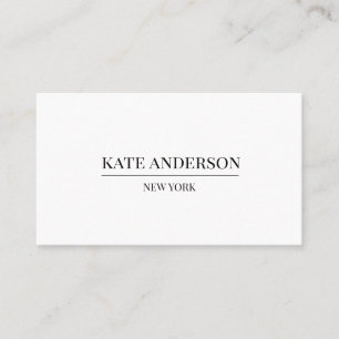 Elegant Simple Black-White Luxury Boutique Visitkort