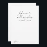 Elegant Simple Calligraphy Bröllop well Önskemål Rådkort<br><div class="desc">Den här eleganten är ett enkelt calligraphy bröllop well önskemål-rådgivningskort en perfekt för ett rustiskt bröllop. Den enkla och elegant designen har skript av typen klassisk och finare i svartvitt. De här korten är perfekter för bröllop, möhippa, babydusch, studentfest och mycket mer. Anpassa korten med namn från bruden och brudgummen,...</div>