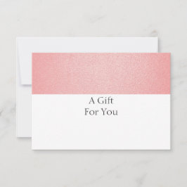 Elegant Simple Coral Rosa Gift Certificate