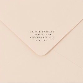 Elegant Simple Custom Wedding Return Address Självfärgande Stämpel