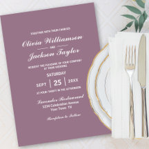 Elegant Simple Dusty Ro White Bröllop