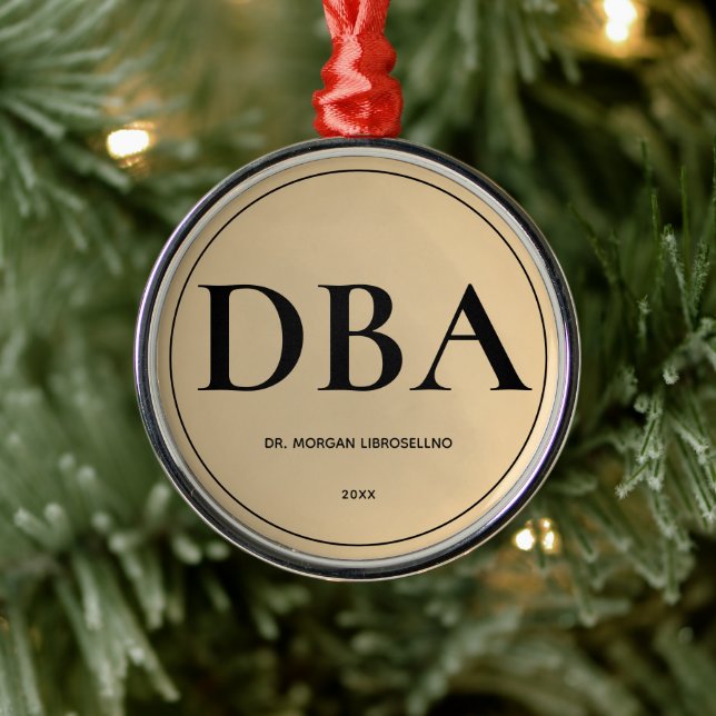 Elegant Simple Guld DBA Studenten Julgransprydnad Metall (Träd)