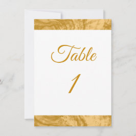 Elegant Simple Guld Personligt bröllp Bordsnummer