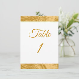 Elegant Simple Guld Personligt bröllp Bordsnummer