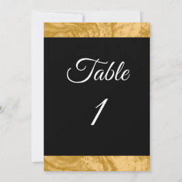 Elegant Simple Guld Personligt bröllp Bordsnummer