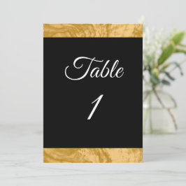 Elegant Simple Guld Personligt bröllp Bordsnummer