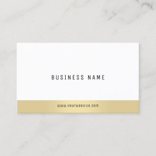 Elegant Simple Guld White Company Professionell Visitkort