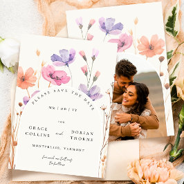 Elegant Simple Ivory White Rustic Neutralt Bröllop Spara Datumet