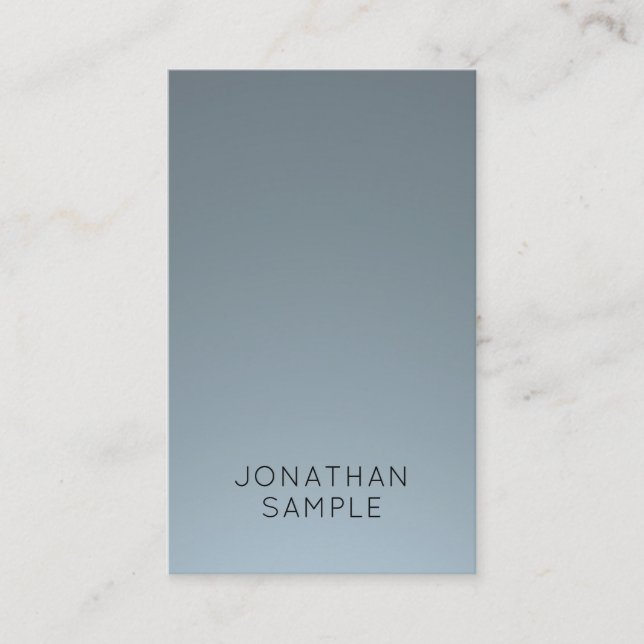 Elegant Simple Lodrät Design Modern lyx Plain Visitkort (Framsida)