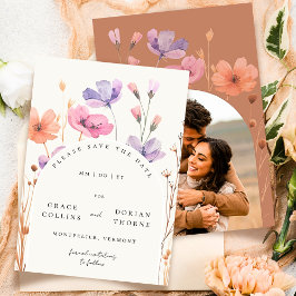 Elegant Simple Mocha Mousse Rustic Neutralt Bröllo Spara Datumet