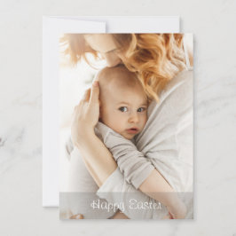 Elegant Simple Personalized Modern Happy Easter Julkort