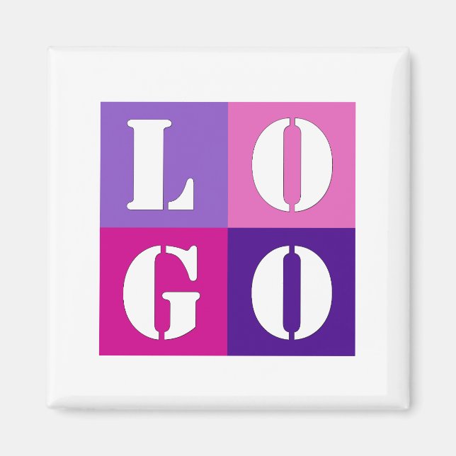 Elegant Simple Personlig Bröllop Anpassningsbar Id Magnet (Framsidan)